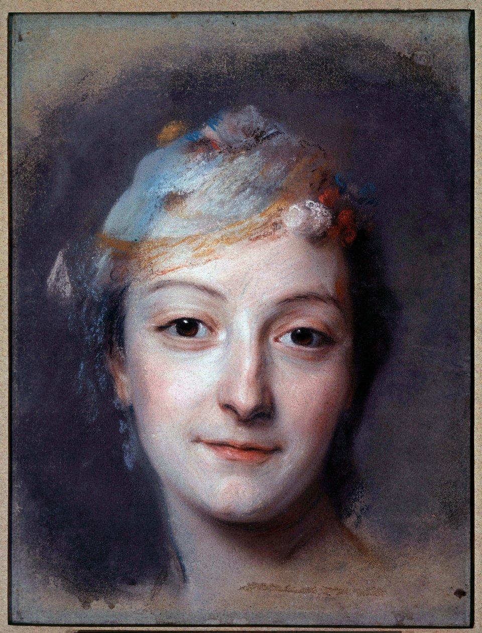 Retrato de Mademoiselle Marie Fel (1713-1794). Pintura al pastel de Maurice Quentin Delatour (1704-1788) 1757, Museo Lecuyer, Saint Quentin de Maurice Quentin de La Tour