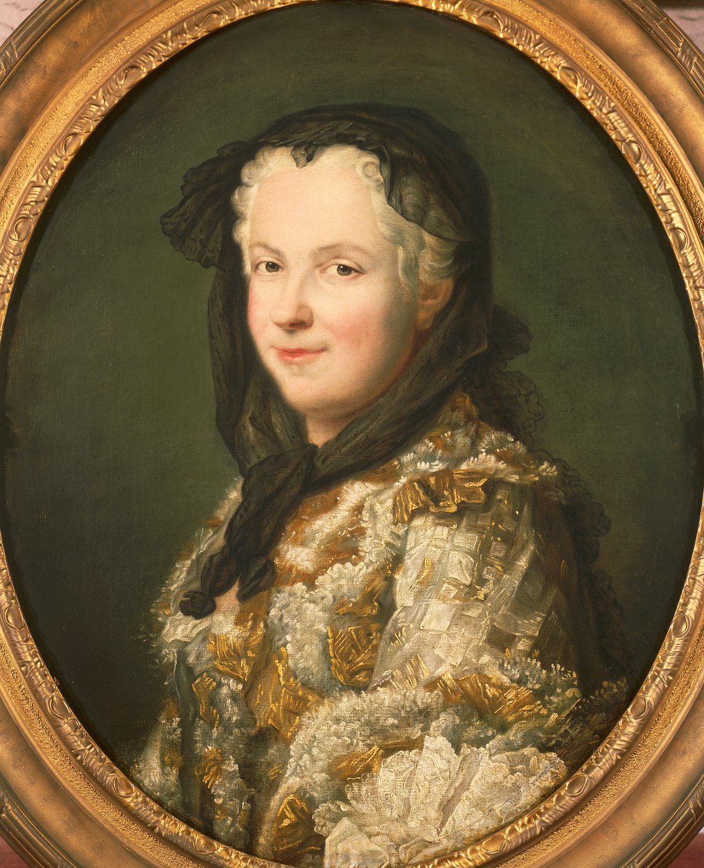 Retrato de Maria Leszczynska, óleo sobre lienzo de Maurice Quentin de La Tour