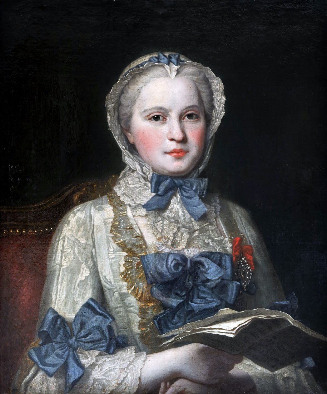 Retrato de la Princesa María Josefa de Sajonia 1731-1767 de Maurice Quentin de La Tour