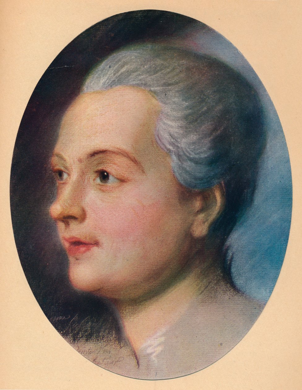 Retrato de una dama, c. 1751 de Maurice Quentin de La Tour