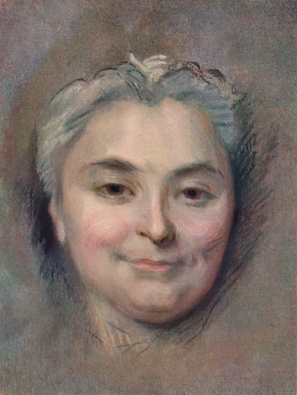 Preparación para el retrato de Marie Catherine Dufloquet Reals, 1756 de Maurice Quentin de La Tour
