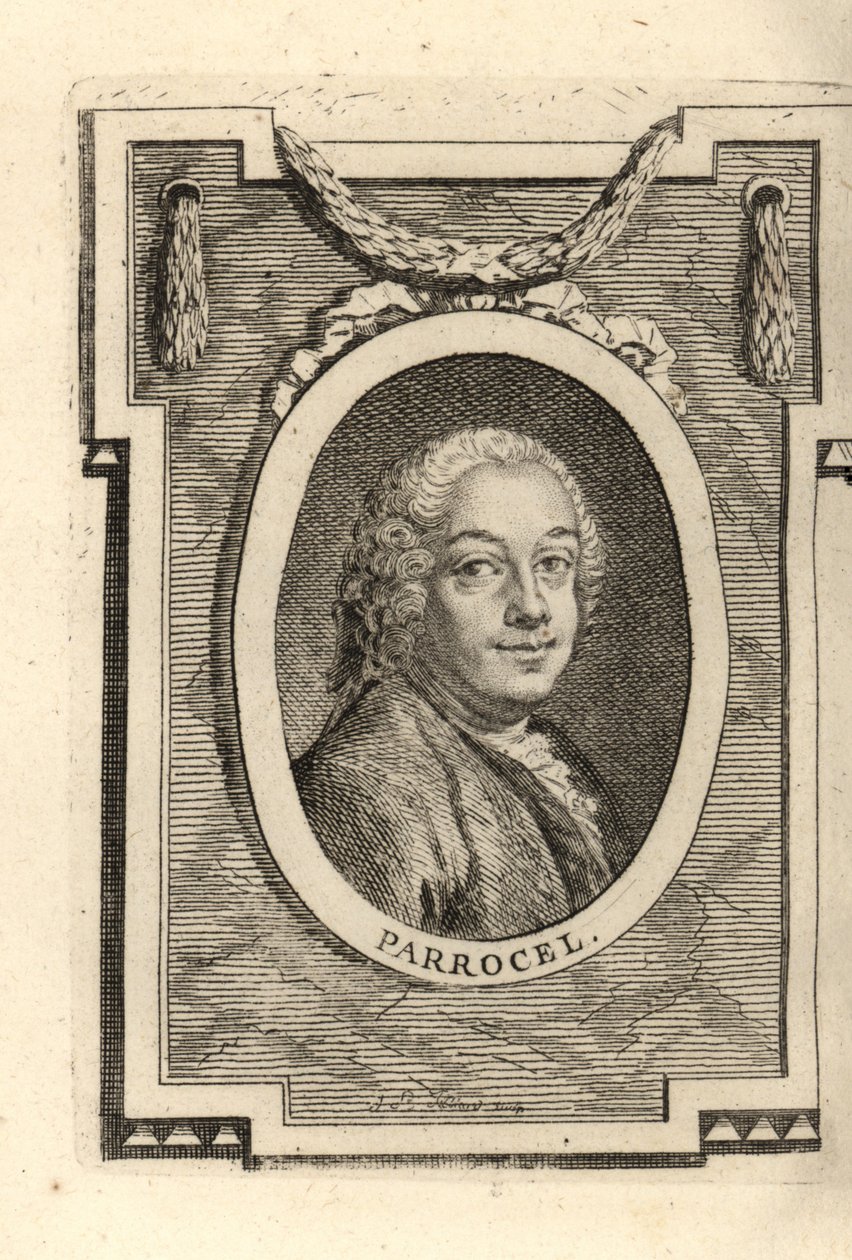 Charles Parrocel, pintor francés. de Maurice Quentin de la (after) Tour