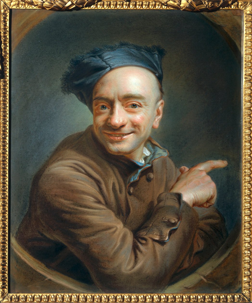 Autoportrait en rieur - Autorretrato en risa ... de Maurice Quentin de La Tour