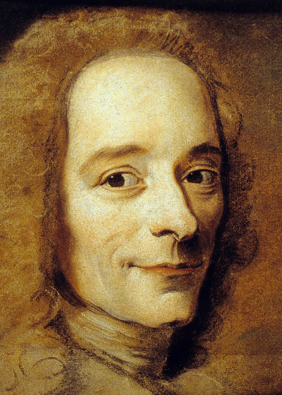 Francois Marie Arouet alias Voltaire (pastel sobre papel) de Maurice Quentin de La Tour