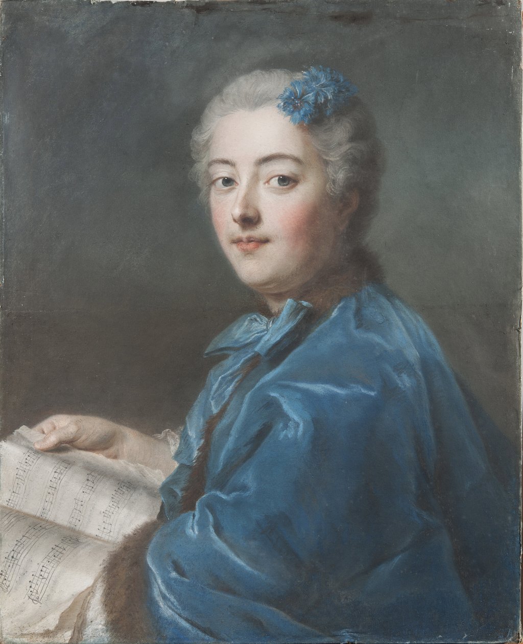 Retrato de María Sofía de Courcillon, duquesa de Picquigny, princesa de Rohan (1713-1756) de Maurice Quentin de La Tour