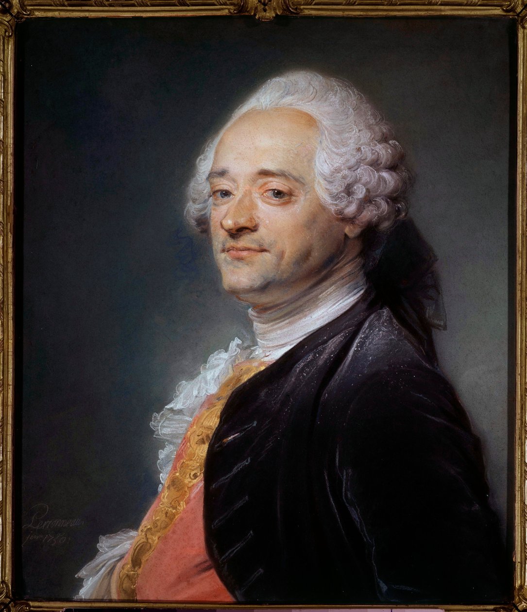 Retrato del pintor Maurice Quentin Delatour de Maurice Quentin de La Tour