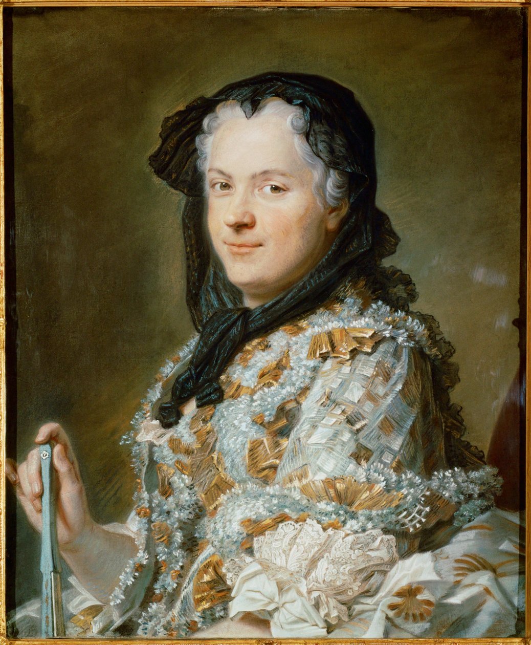 La reina Marie Leczinska, esposa de Luis XV ... de Maurice Quentin de La Tour