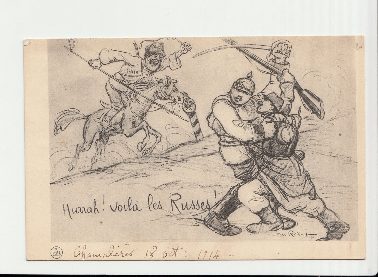 Postal, Satírico en N & B de Maurice Radiguet