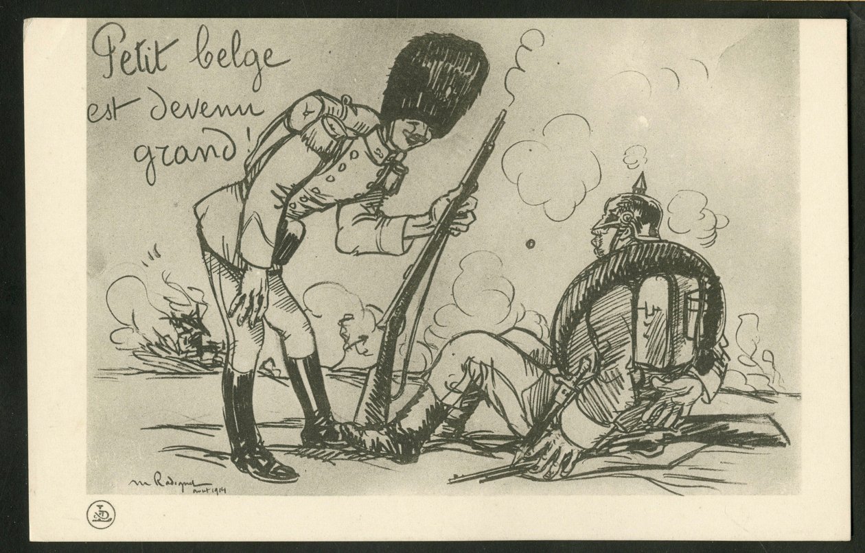 Postal, Satirique en N & B de Maurice Radiguet