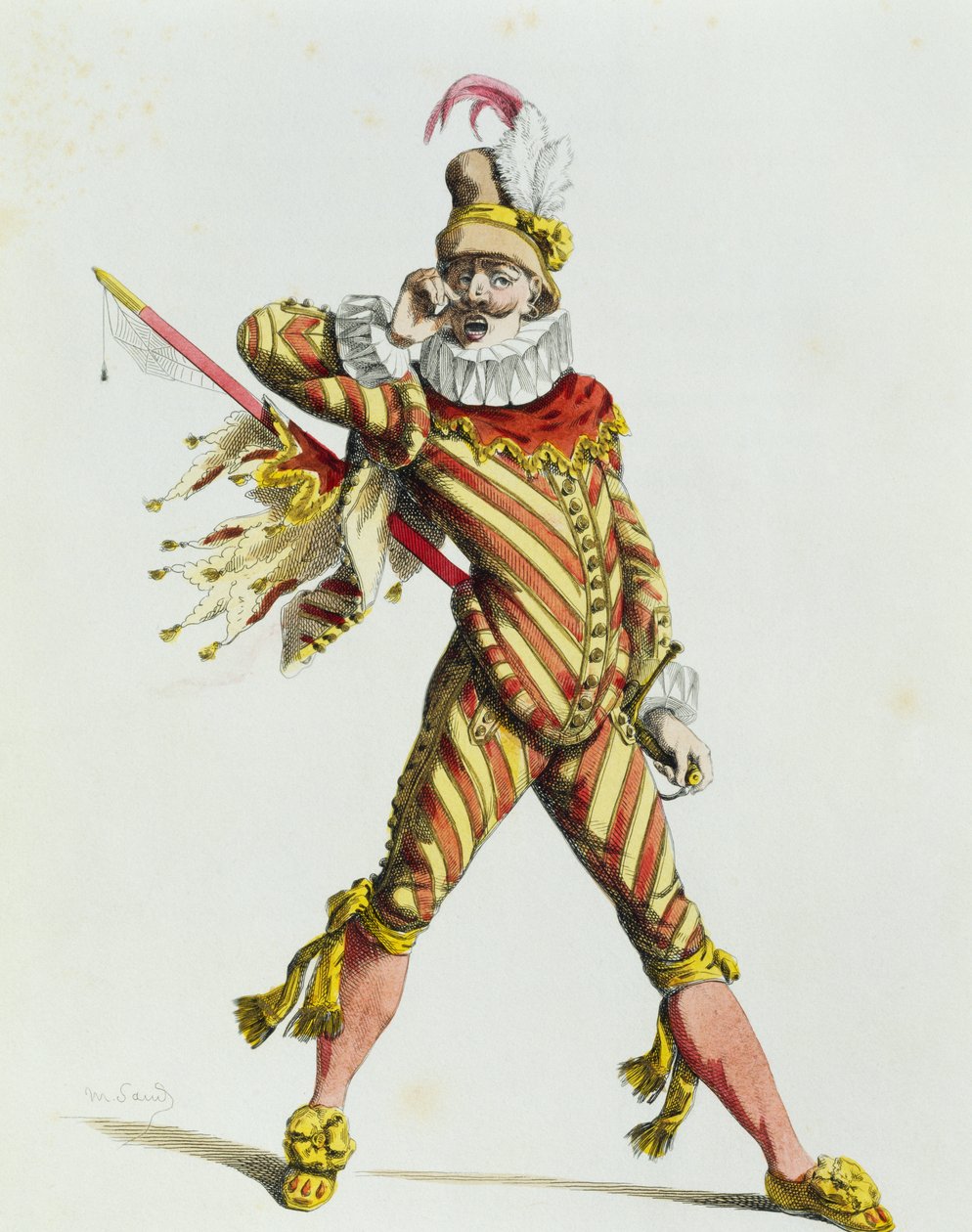 Capitán Spaventa en 1577, por Maurice Sand (1823-1889) de Maurice Sand