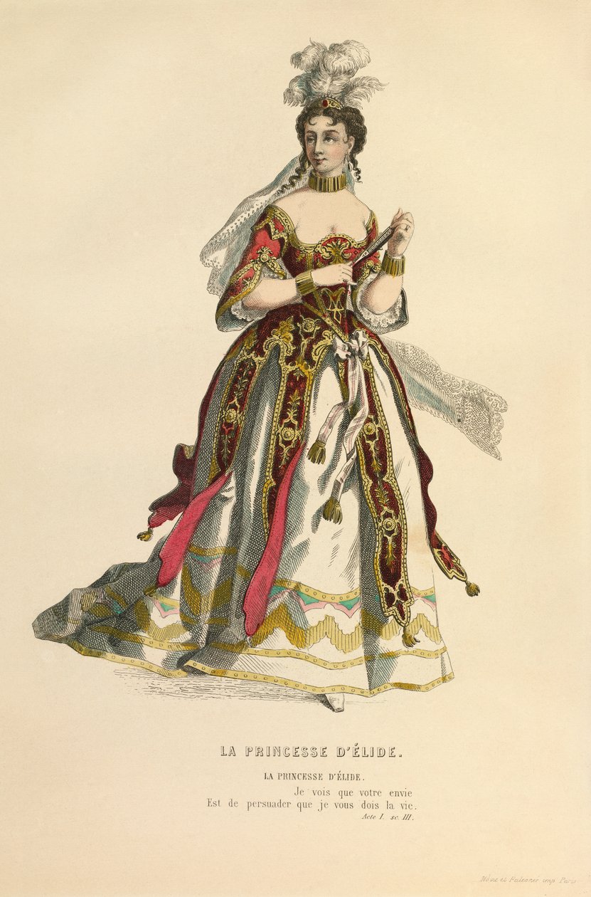 Traje para el papel de La princesse d