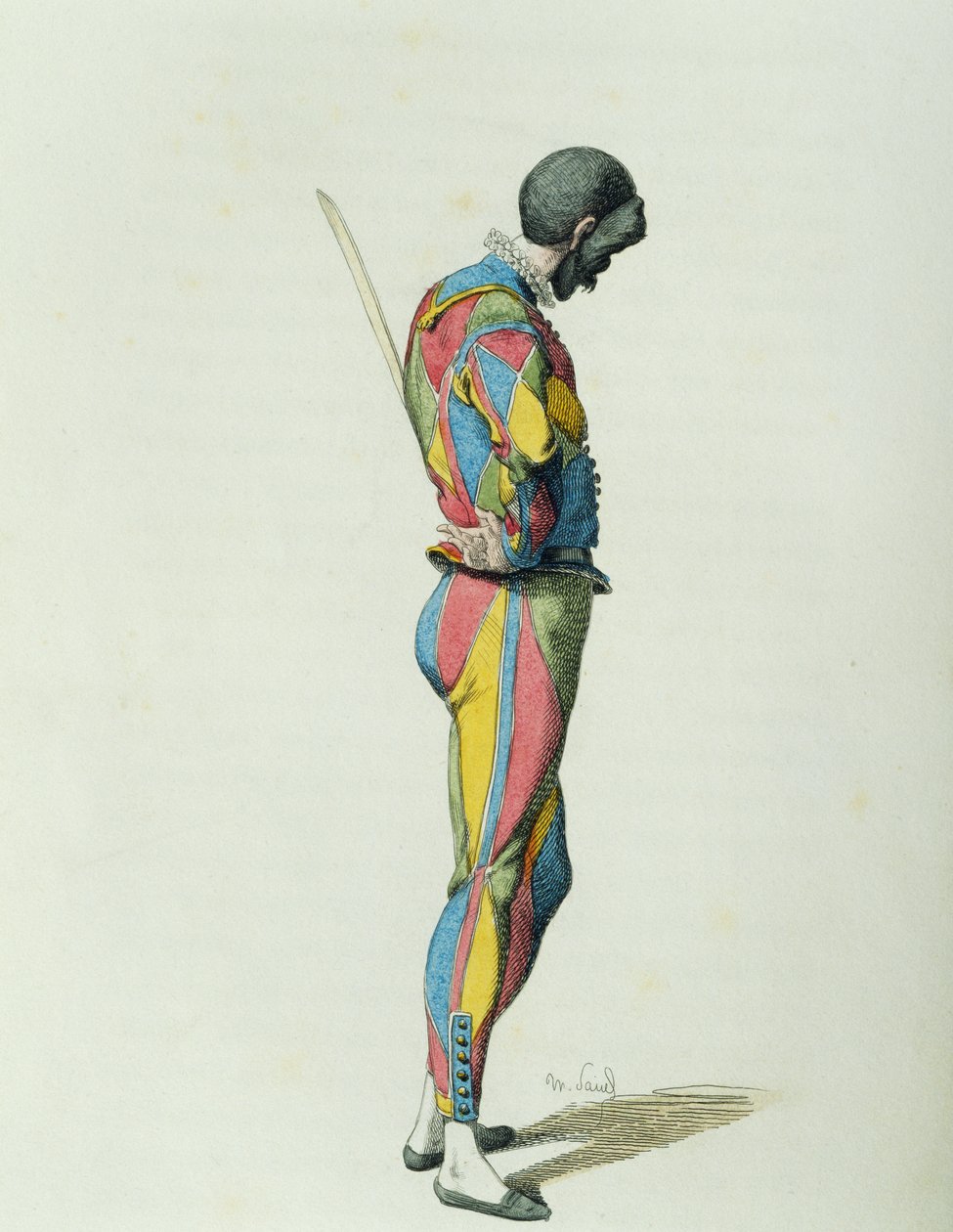 Arlequín en 1858 de Maurice Sand