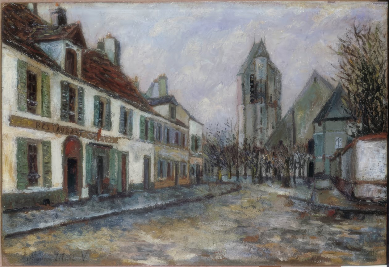 plaza del pueblo de Maurice Utrillo