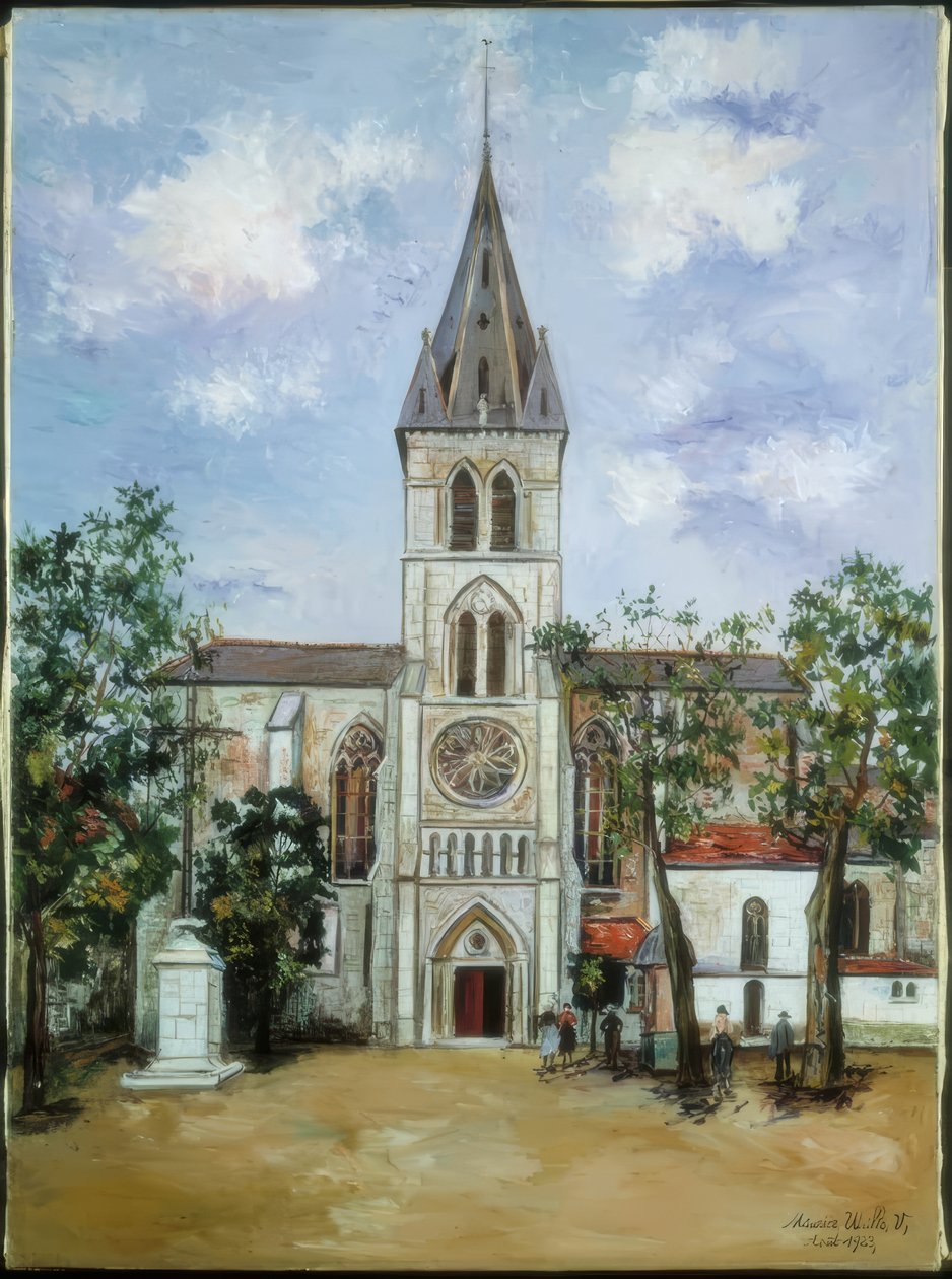 Iglesia de San Pedro, Orthez, Pirineos de Maurice Utrillo