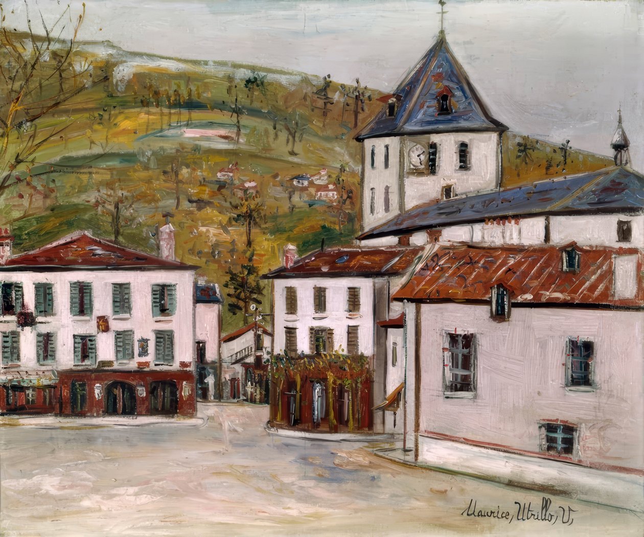 plaza de la iglesia de Maurice Utrillo