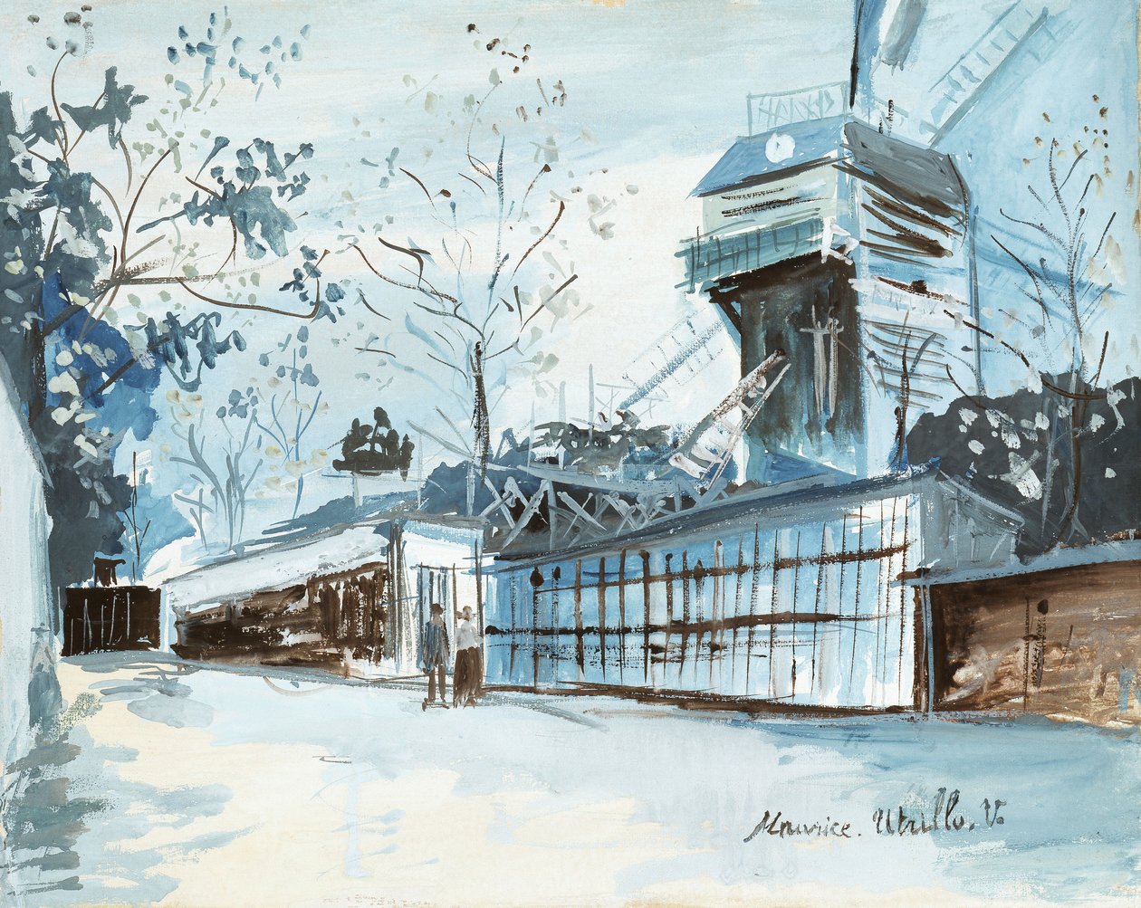 La Moulin de la Galette, París de Maurice Utrillo