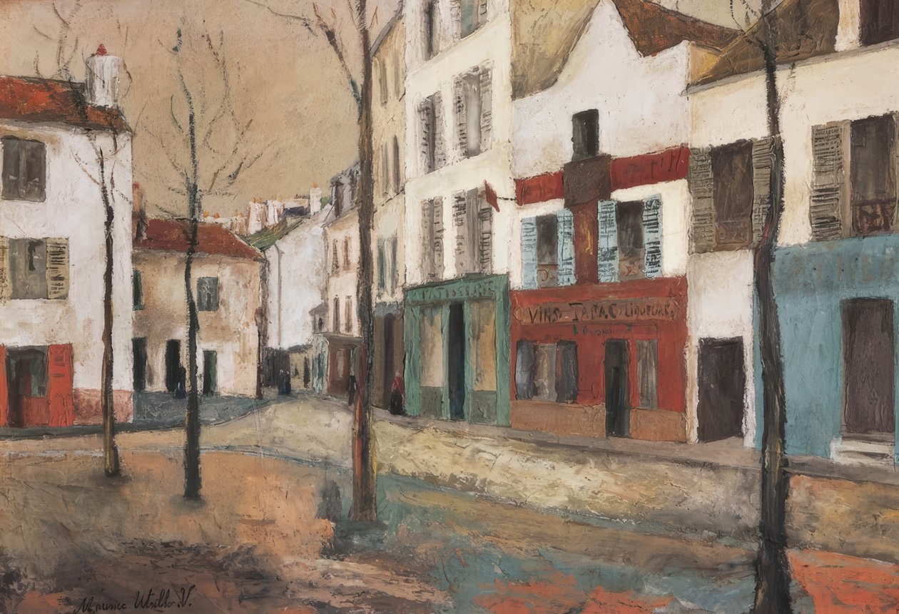 La Place du Tertre, hacia 1910 de Maurice Utrillo