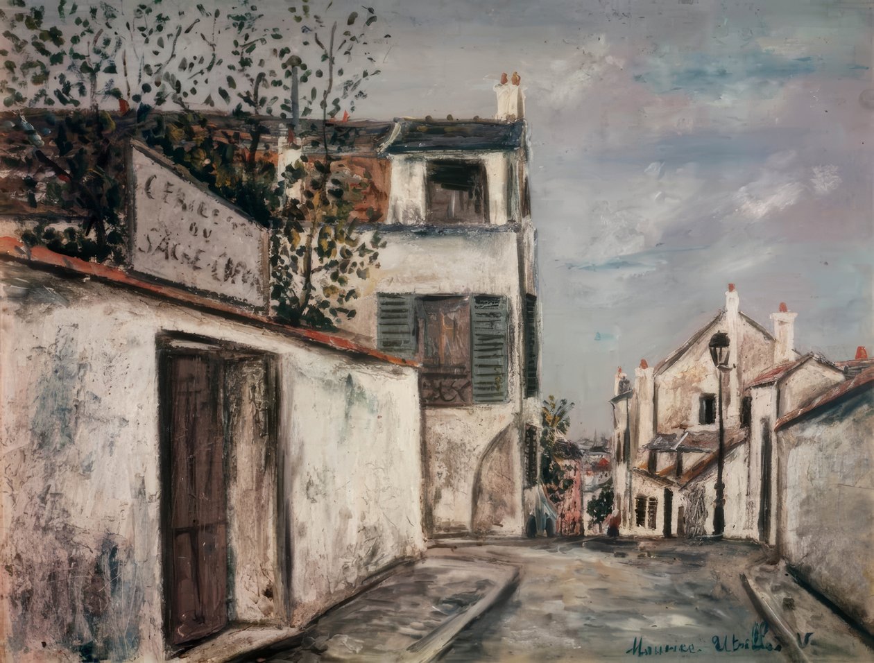 La calle del Mont-Cenis de Maurice Utrillo