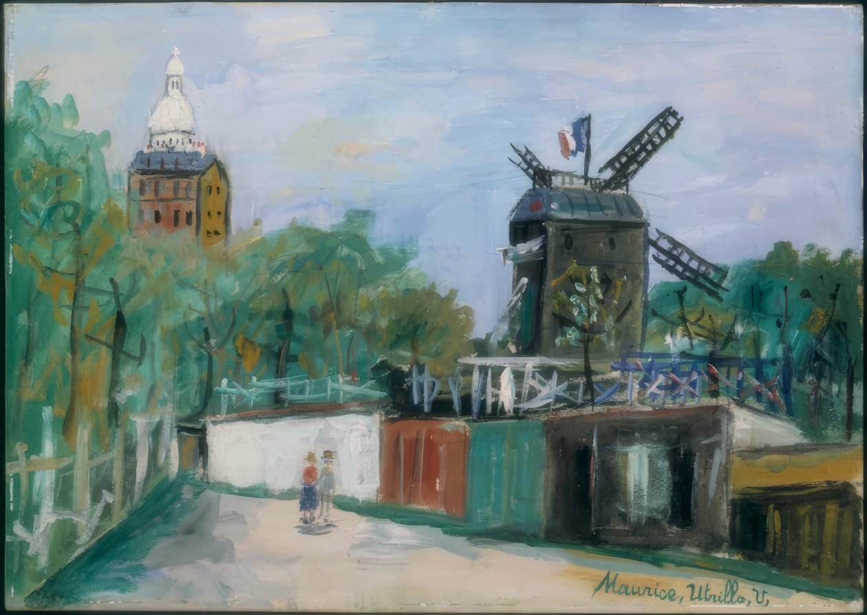 El Molino de la Galette de Maurice Utrillo