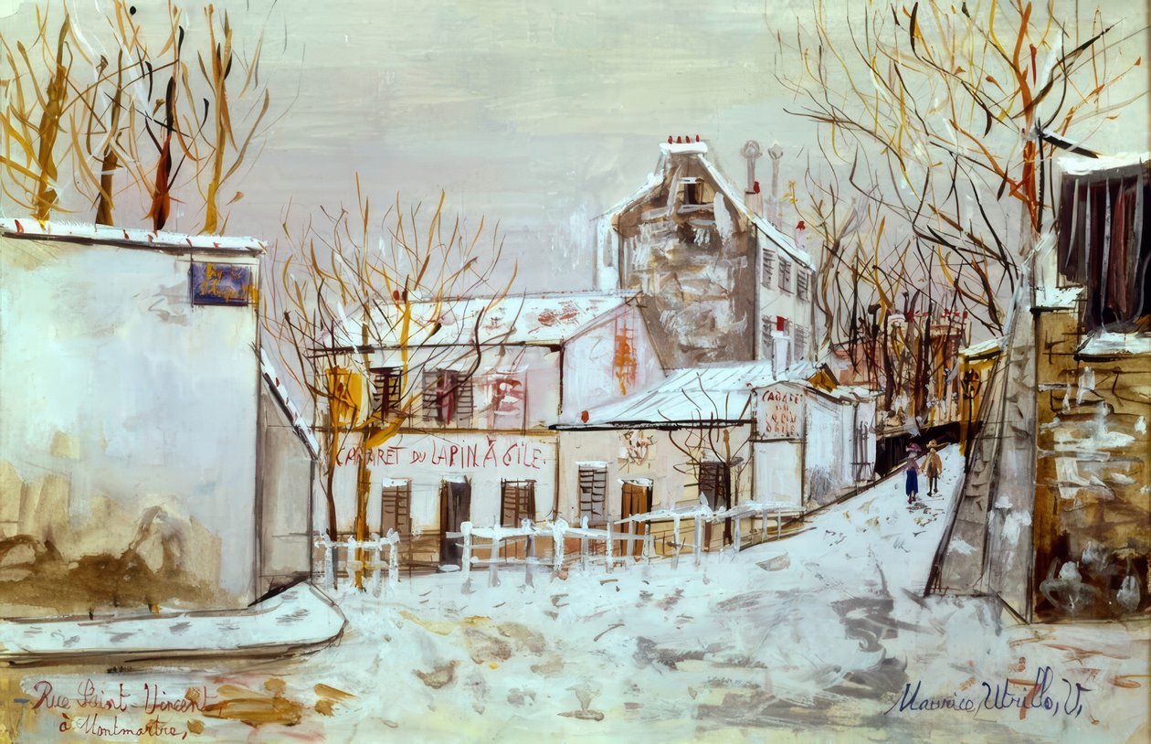 Montmartre, calle Saint-Vincent de Maurice Utrillo