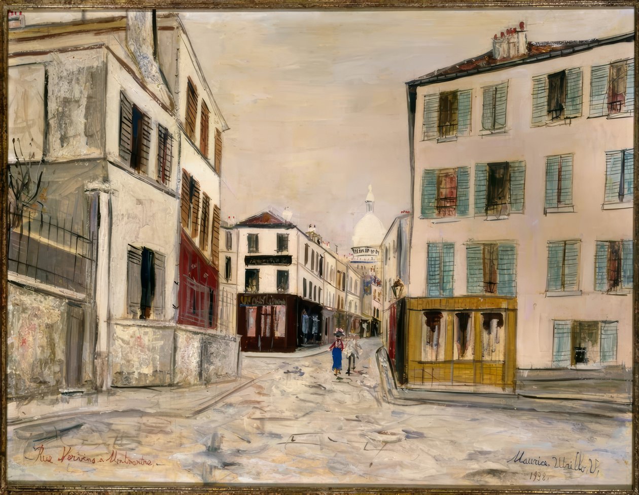 Calle Norvins en Montmartre de Maurice Utrillo