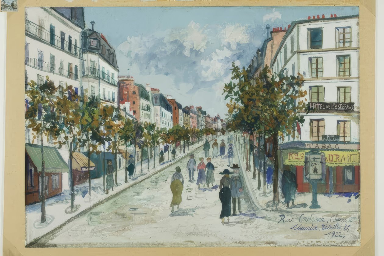 Rue Ordener, París de Maurice Utrillo