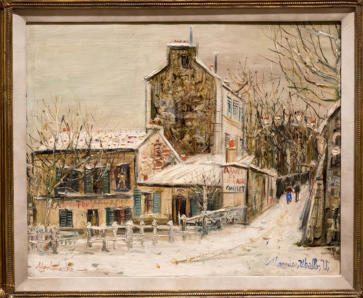 El ágil cabaret del conejo en Montmartre de Maurice Utrillo