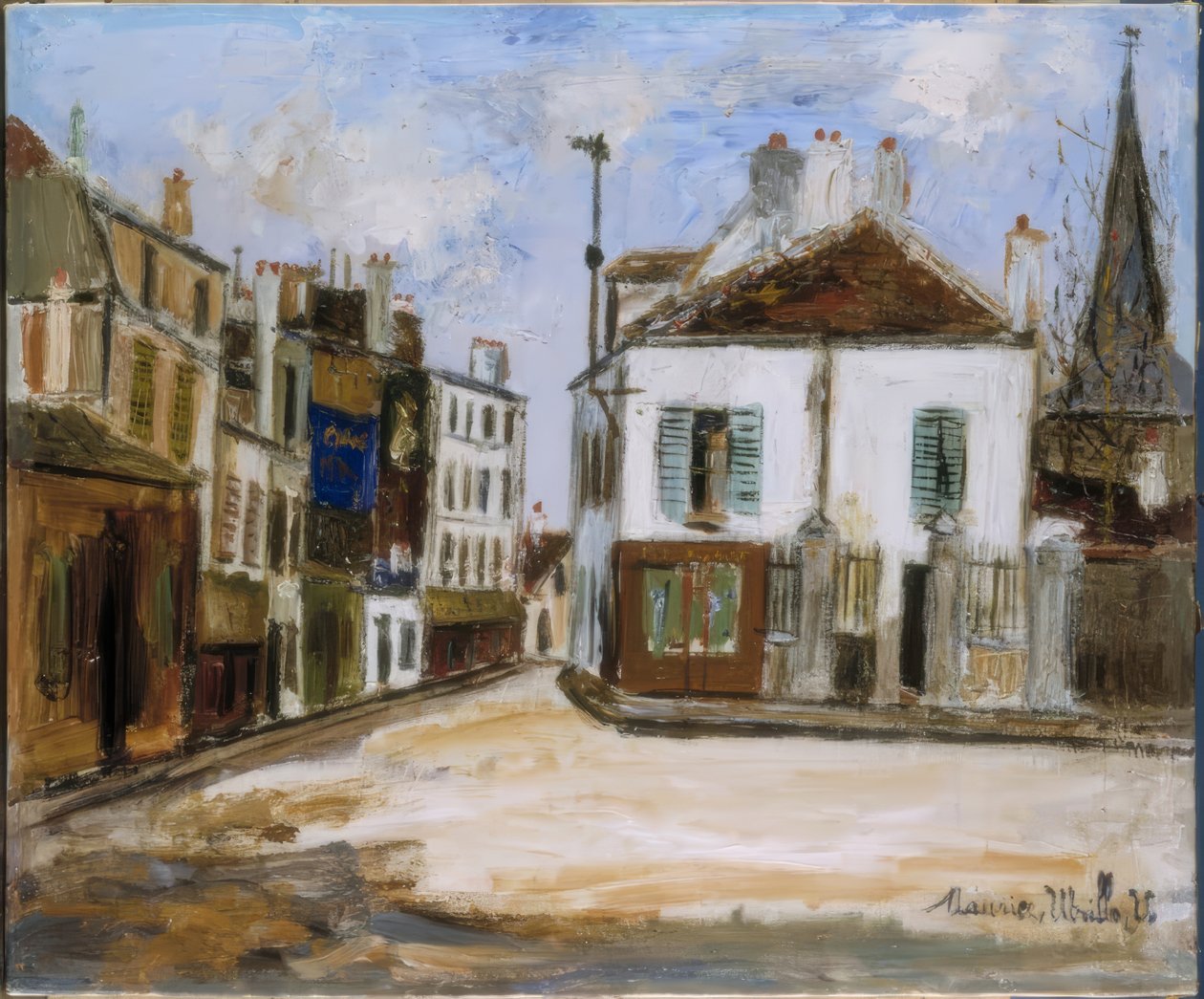 calle suburbana de Maurice Utrillo