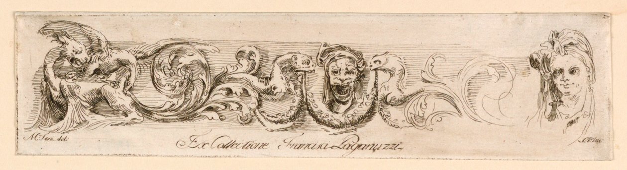 Friso y máscaras de Mauro Antonio Tesi