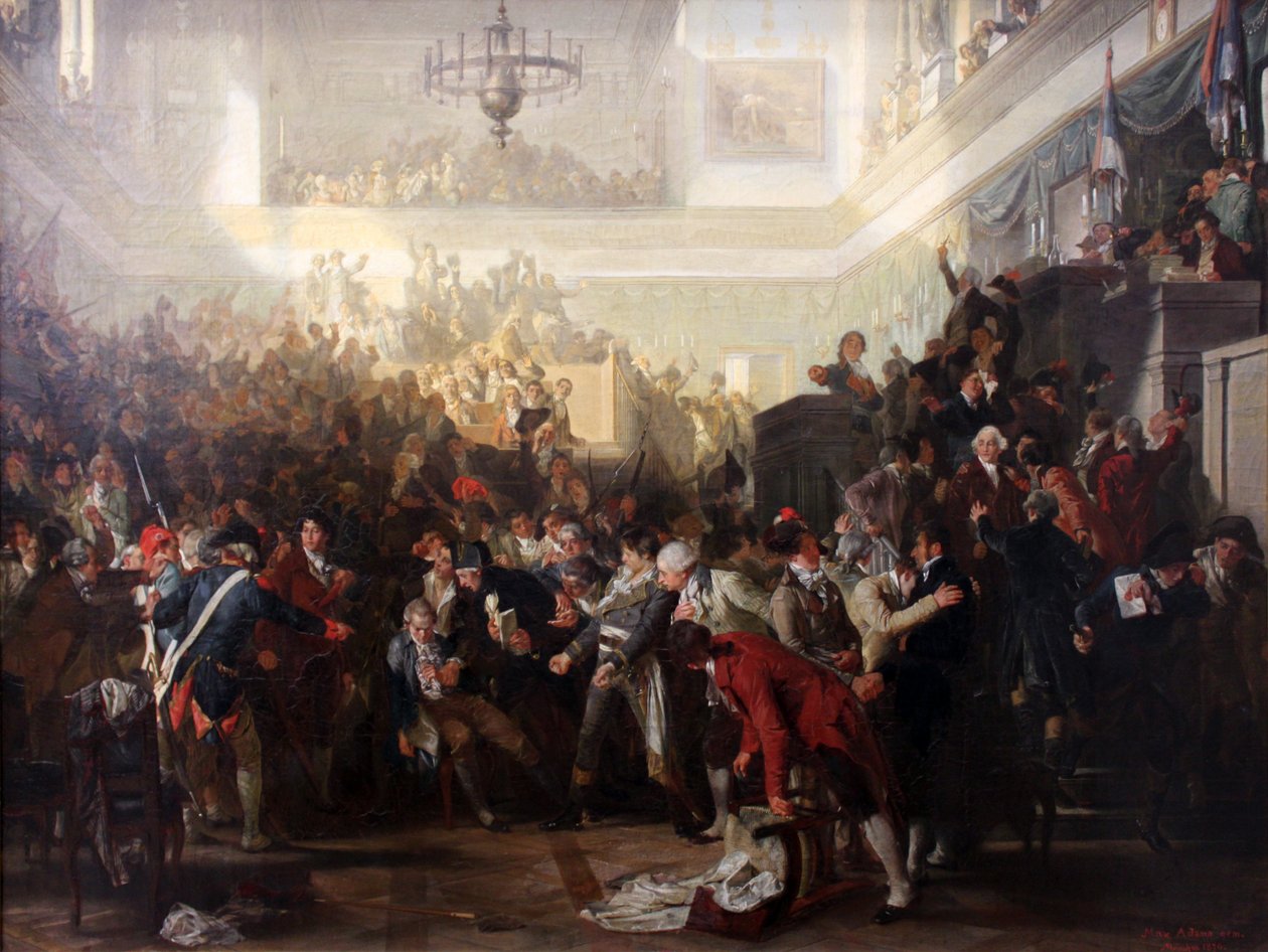 La caída de Robespierre en el Convenio Nacional el 27 de julio de 1794 de Max Adamo
