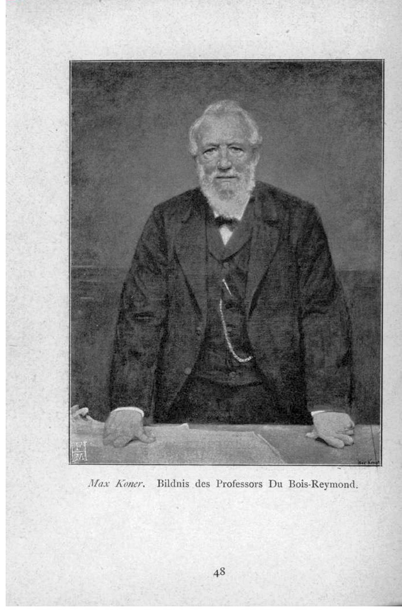 Retrato del Profesor Du Bois-Reymond de Max Koner