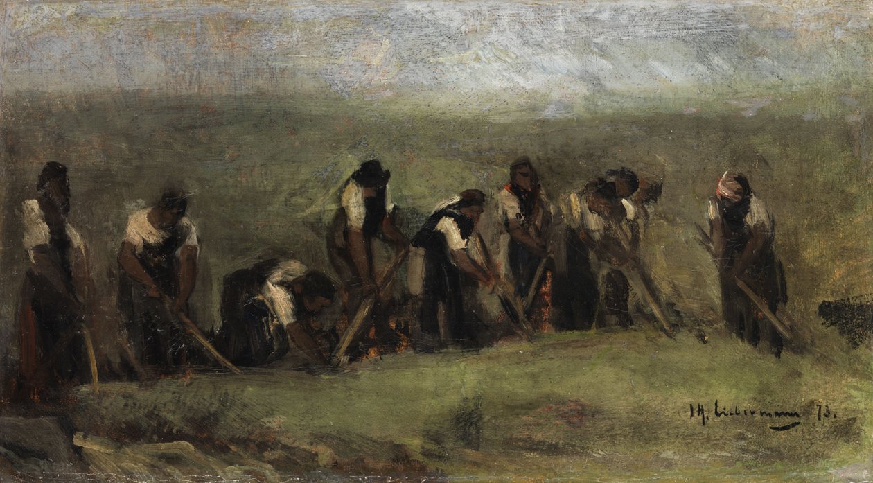 Trabajadores en el campo de remolacha de Max Liebermann