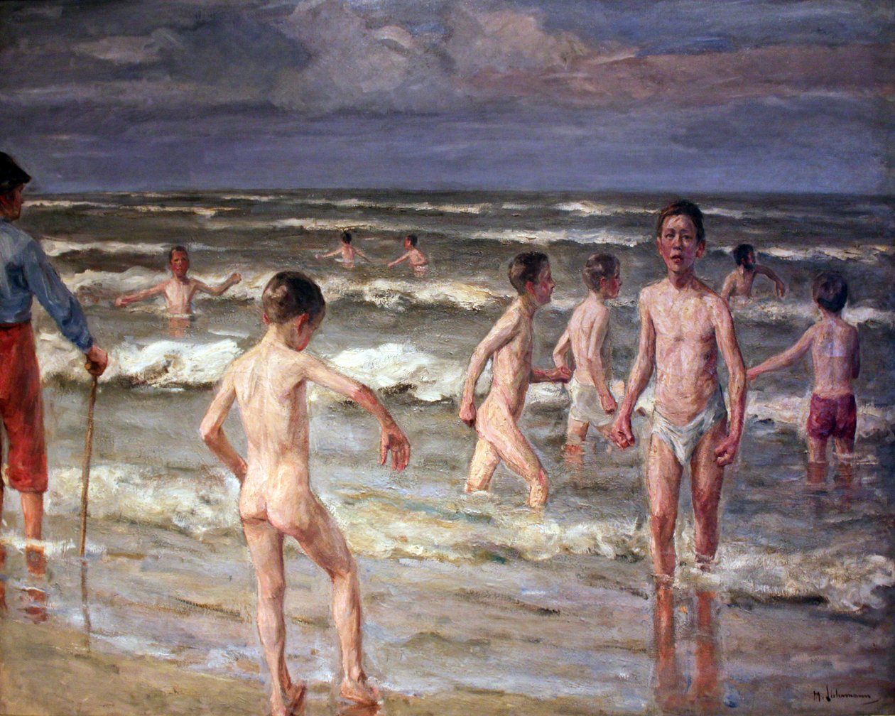Niños Bañándose de Max Liebermann