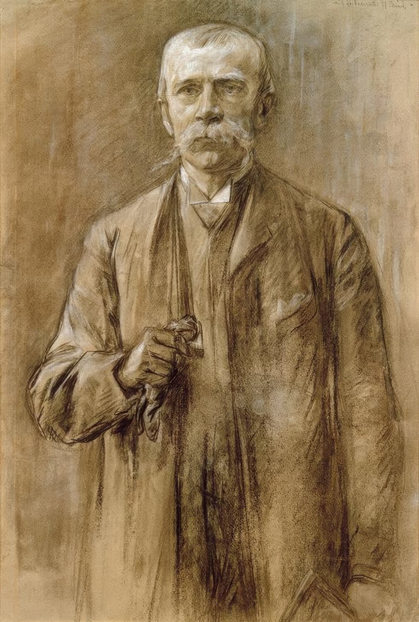 Fritz von Uhde, dibujo de Max Liebermann de Max Liebermann