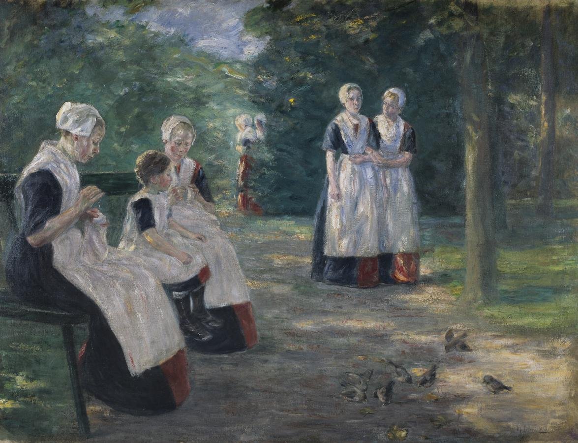 Jardín del Orfanato Municipal en Ámsterdam de Max Liebermann