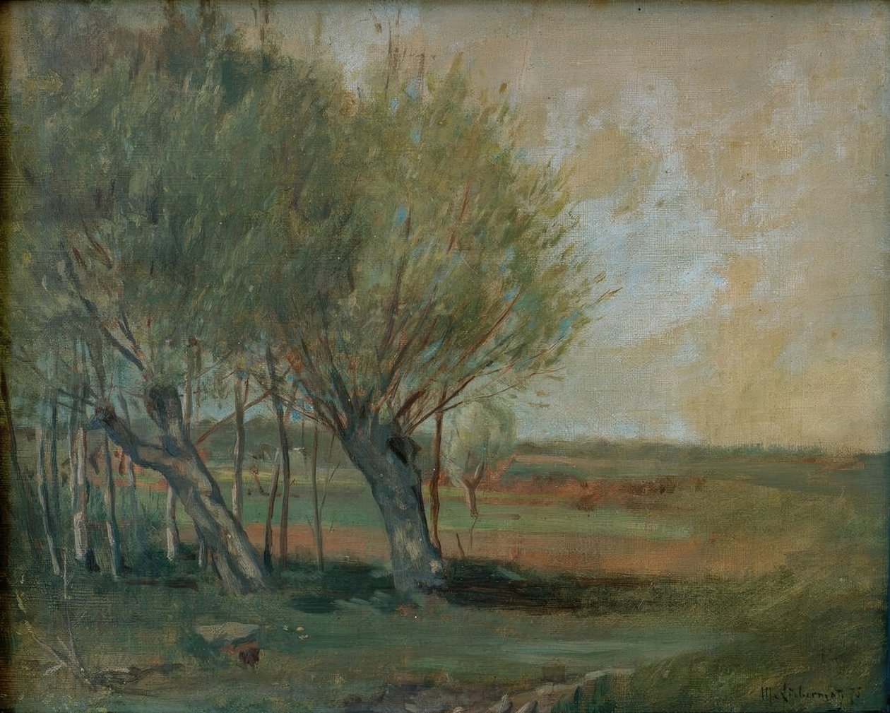Paisaje con sauces de Max Liebermann