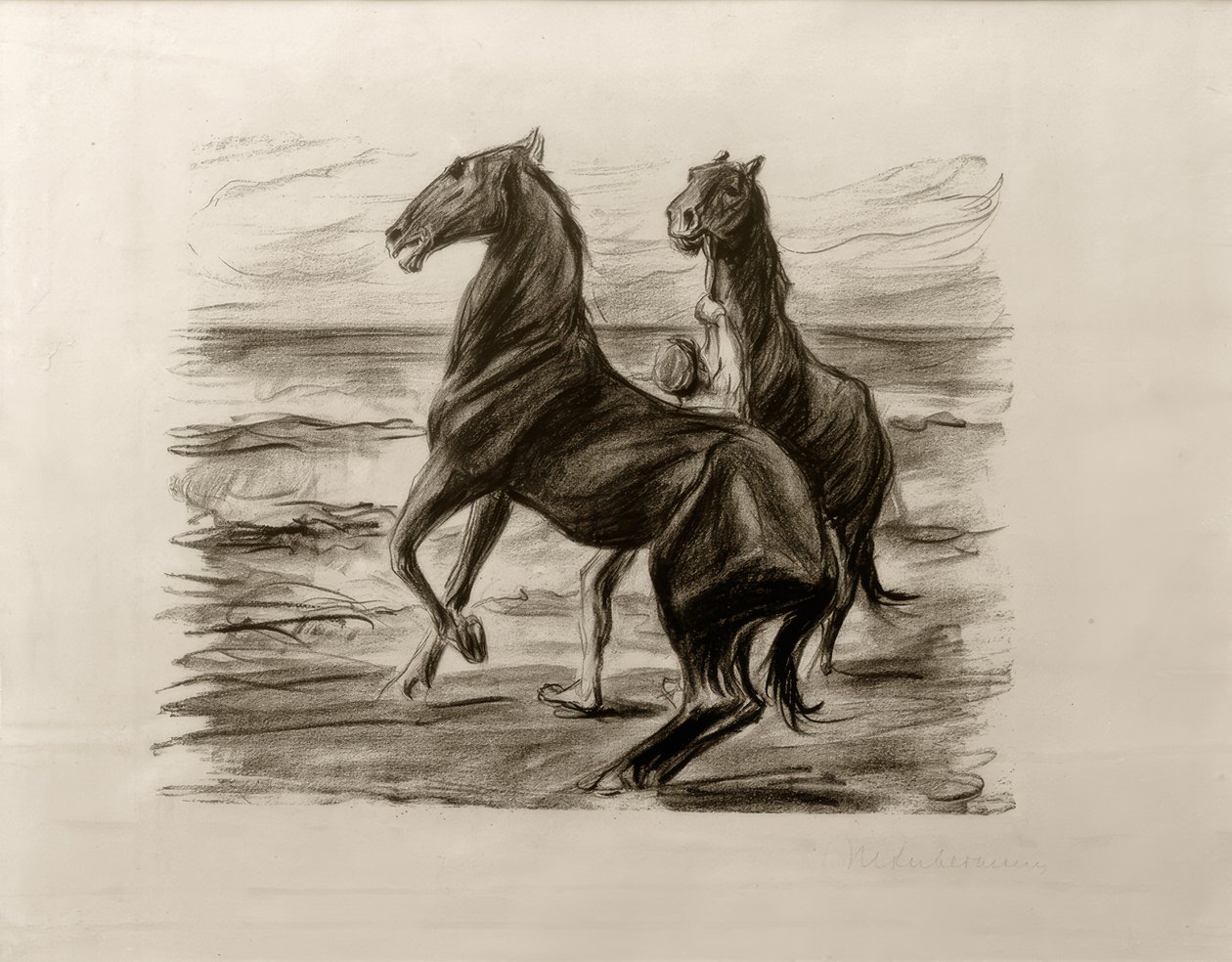 M.Liebermann, Caballos encabritados de Max Liebermann