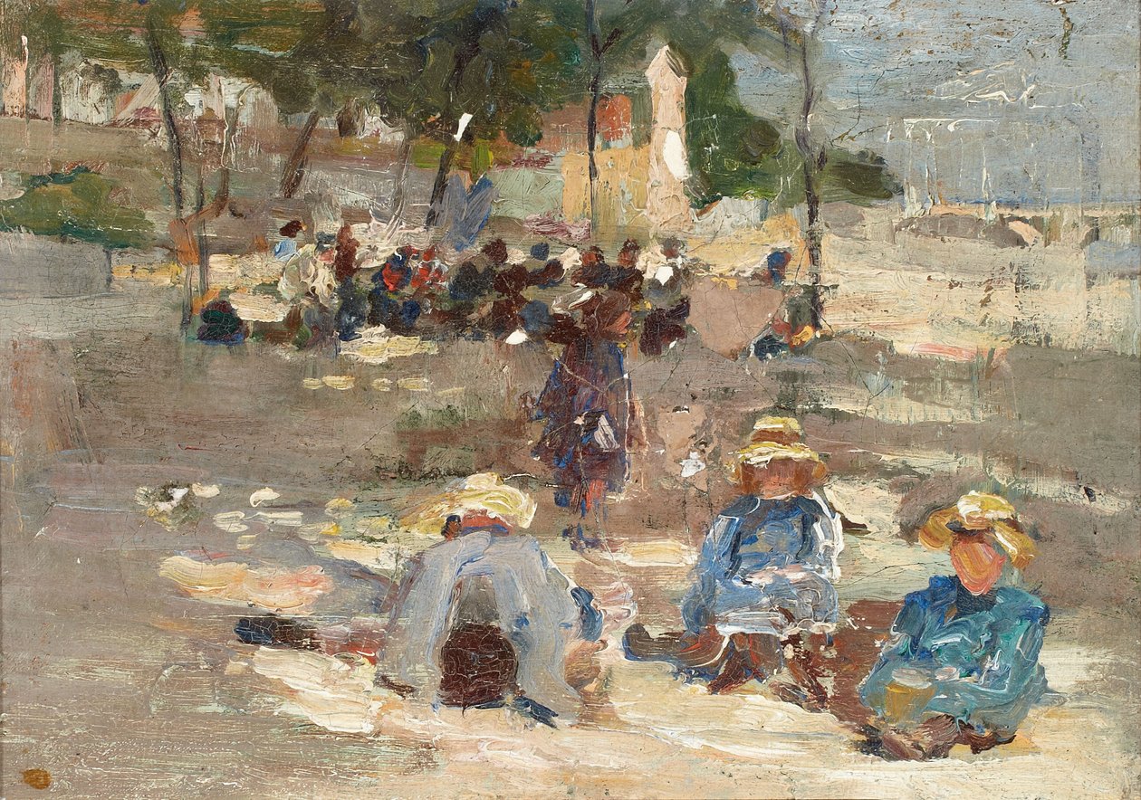 Picnic en el parque de Max Liebermann