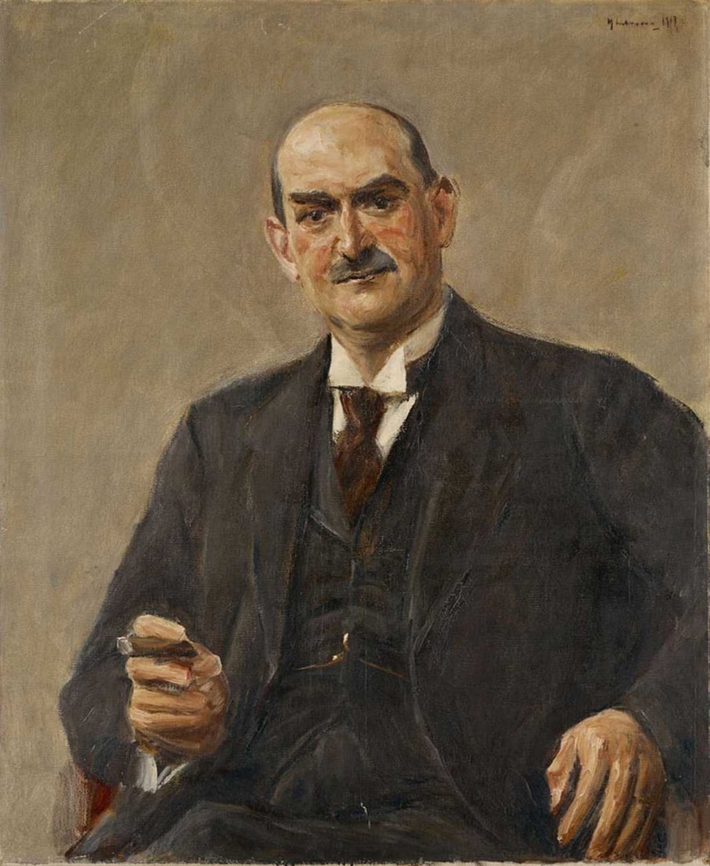 Retrato del Consejero Comercial Dr. Carl Leopold Netter de Max Liebermann