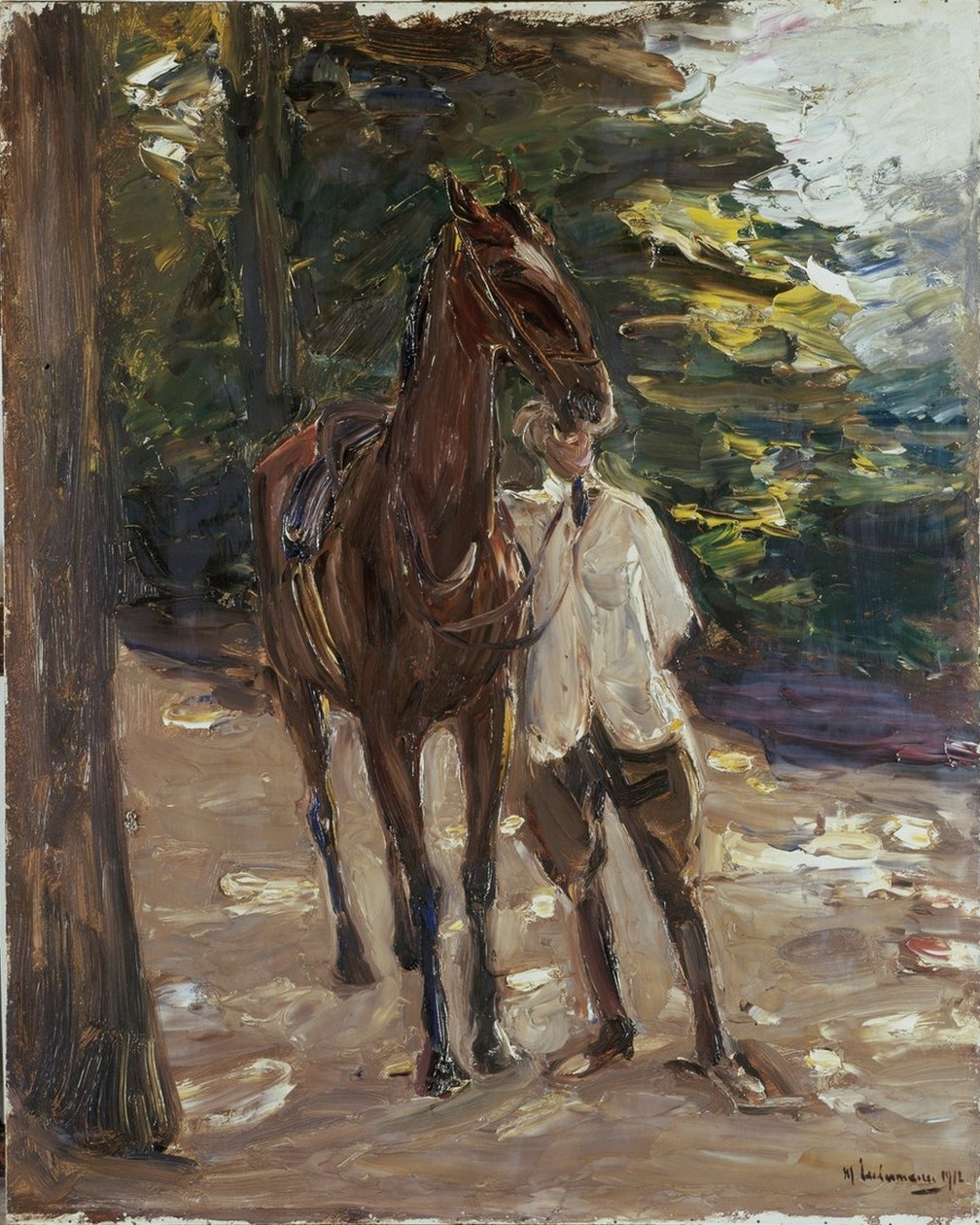 Mozo de cuadra con caballo de Max Liebermann