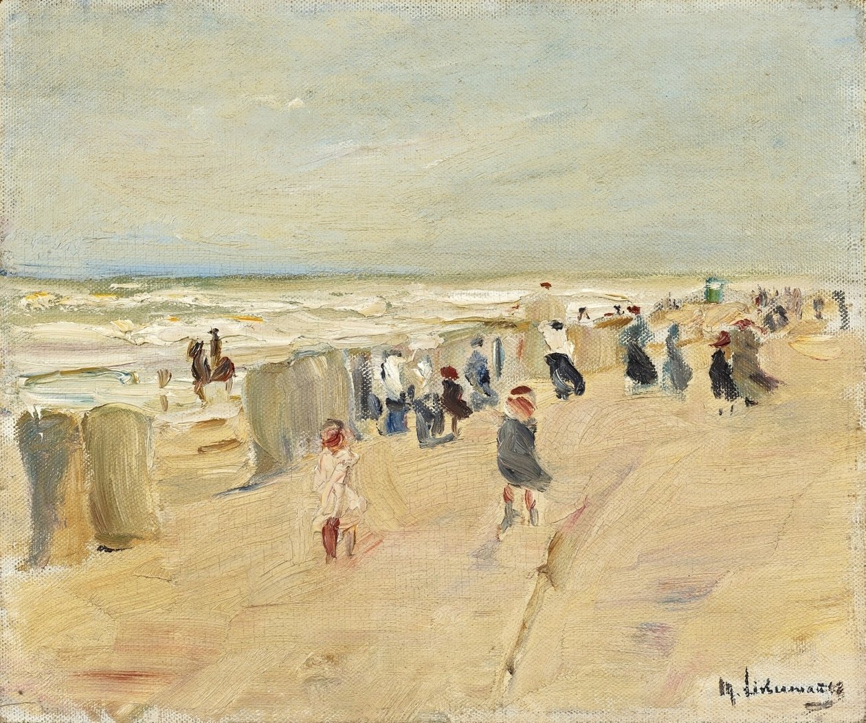 Playa en Noordwijk durante la Tormenta de Max Liebermann