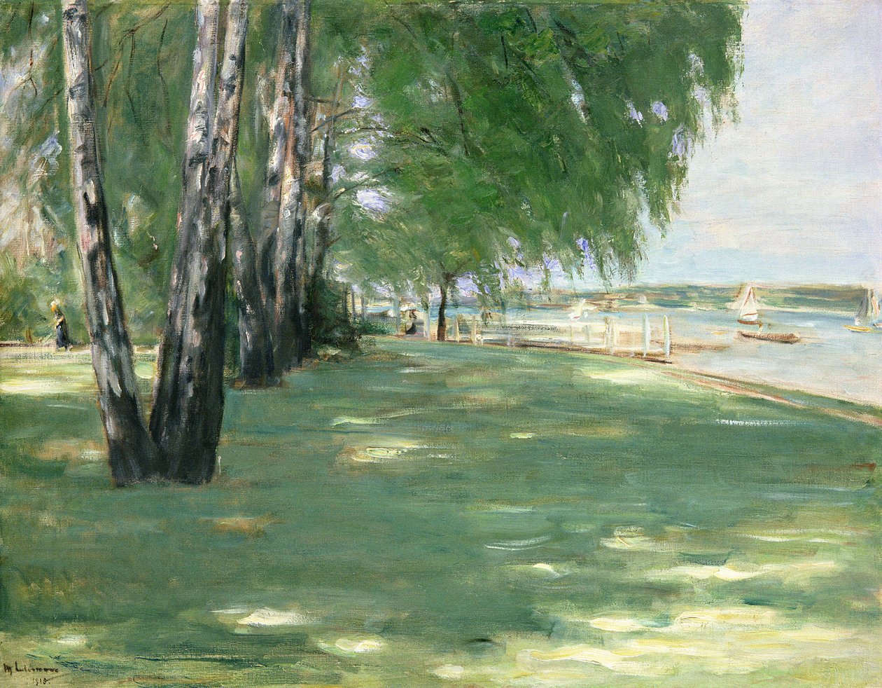 El jardín del artista en Wannsee, 1918 de Max Liebermann
