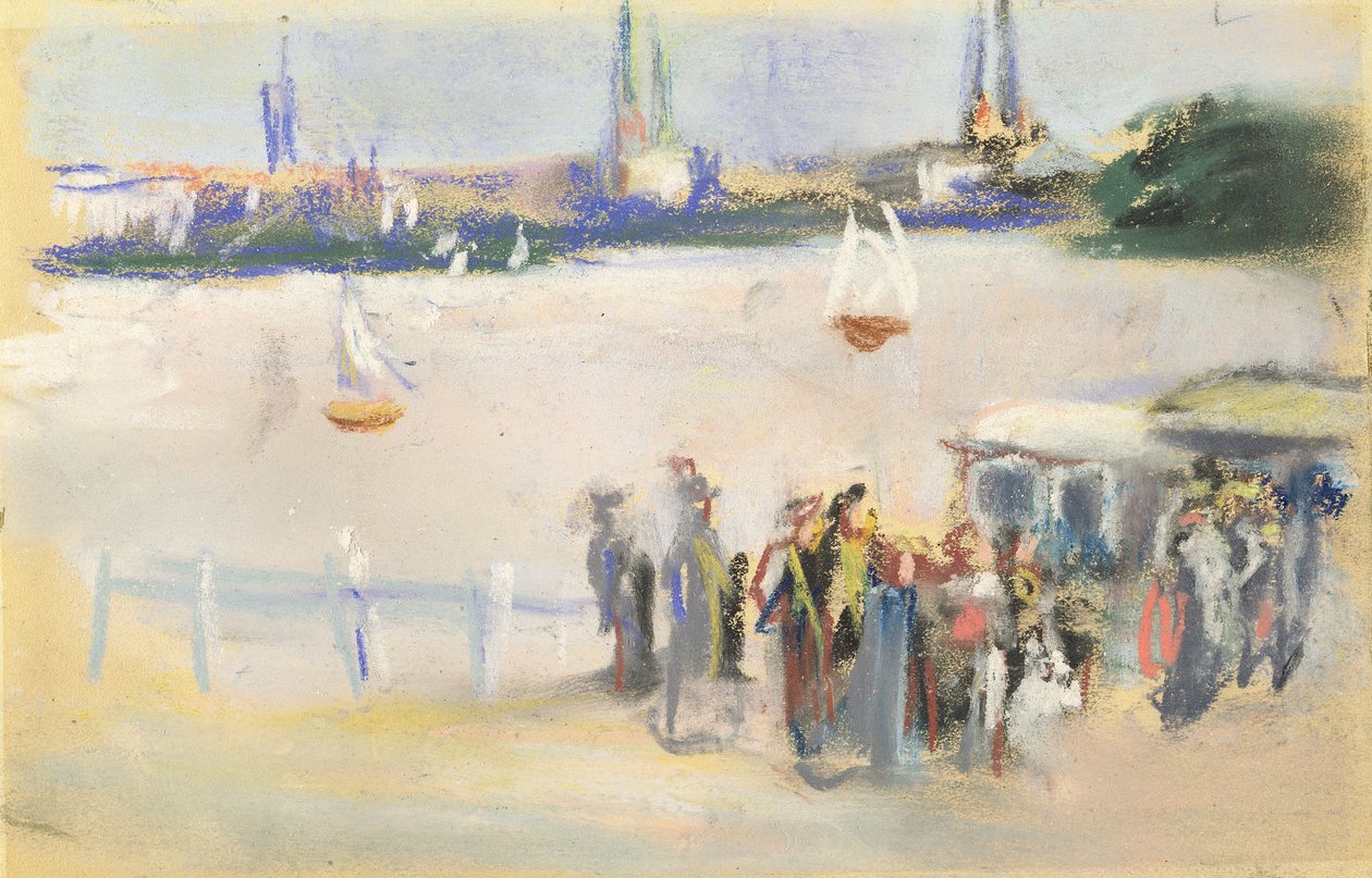 Vista del Aussenalster de Max Liebermann