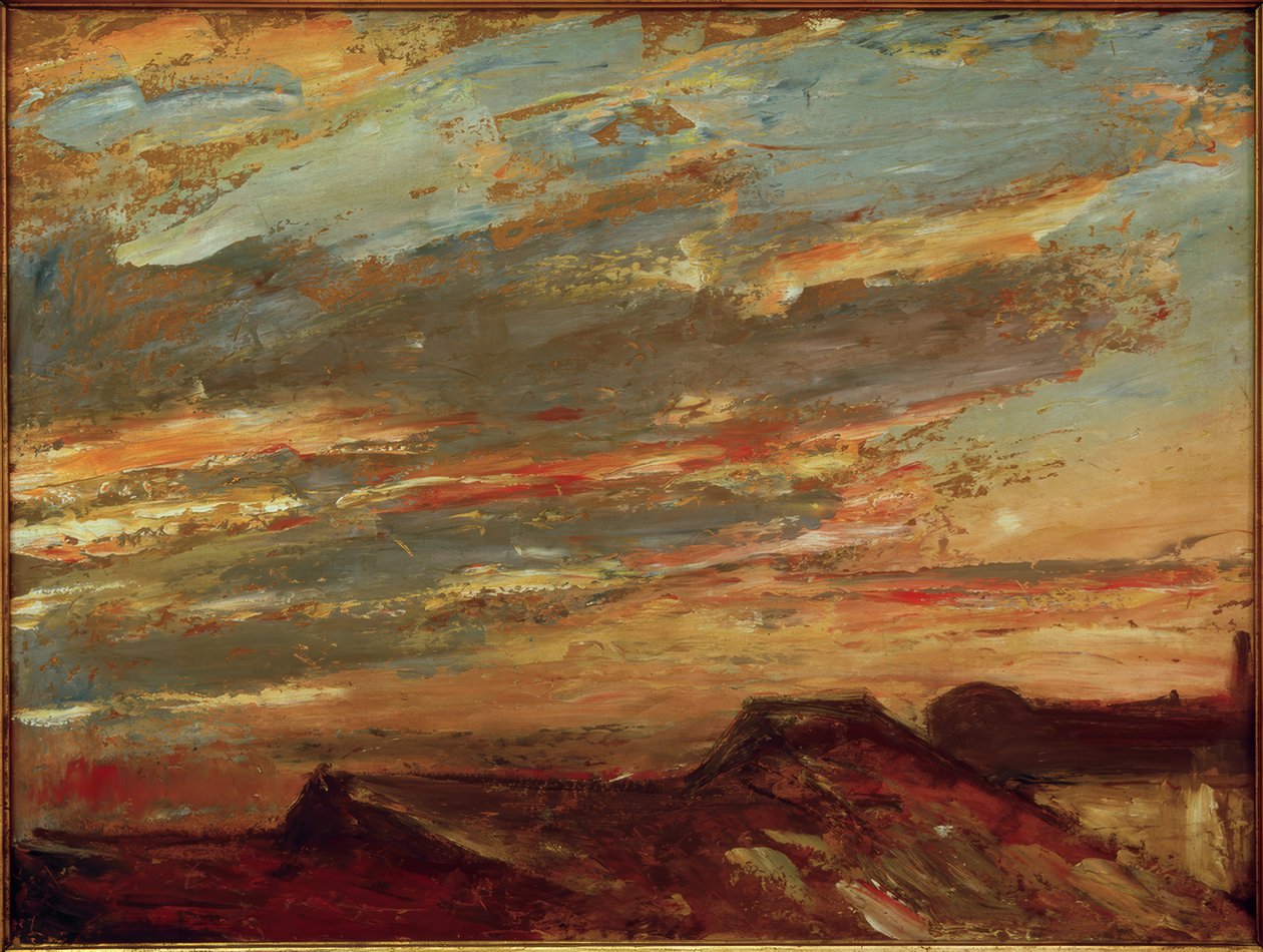 Vista desde el estudio, estudio de nubes de Max Slevogt