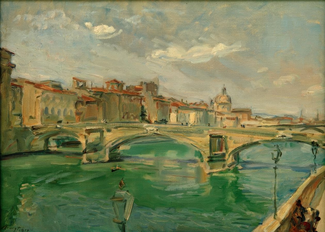 M.Slevogt, Puente en Florencia (Ponte Della Trinità) de Max Slevogt