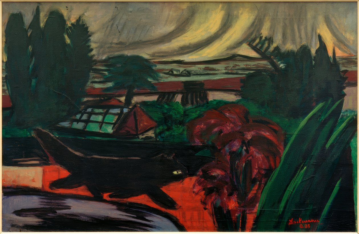 Jardín Vespertino en la Tormenta de Max Beckmann