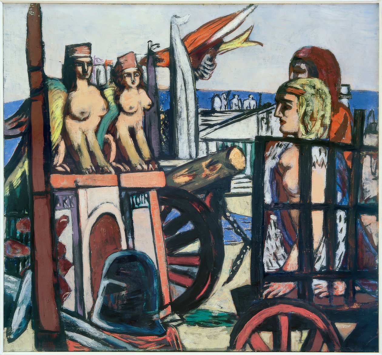 Transporte de las esfinges de Max Beckmann