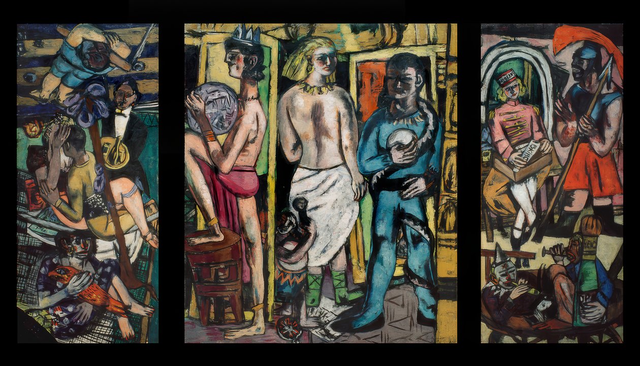 Acróbatas de Max Beckmann
