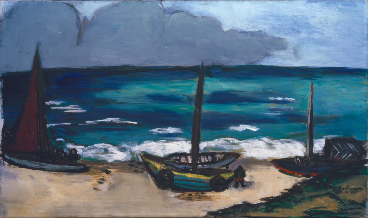 Tormenta que se avecina en el mar de Max Beckmann