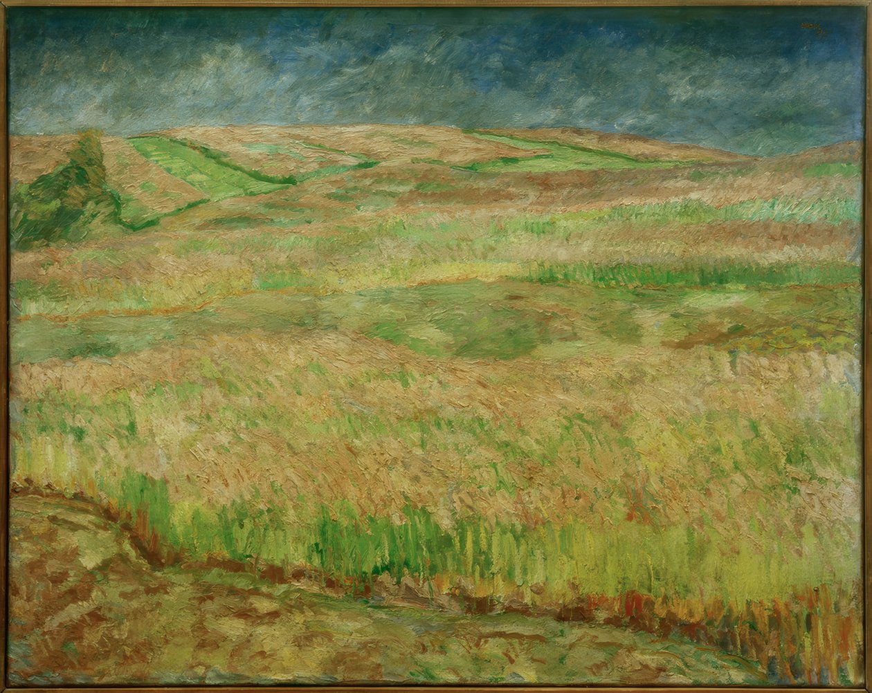 Paisajes de cereales en flor de Max Beckmann